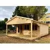 Casas prefabricadas JEREZ 598x500+240cm - 44 MM - VISTA EXTERIOR