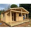 Casas de madera con estancias y porche PALMAR
