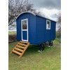 Mini casas sobre ruedas de madera GYPSY - azul