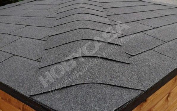 tejados para cabañas de madera tegola negra Emma