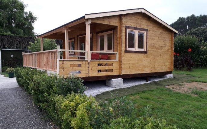 Casas de madera cantabria con el porche al revés