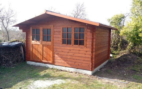 Casetas de madera impregnadas en fábrica - casas de clientes