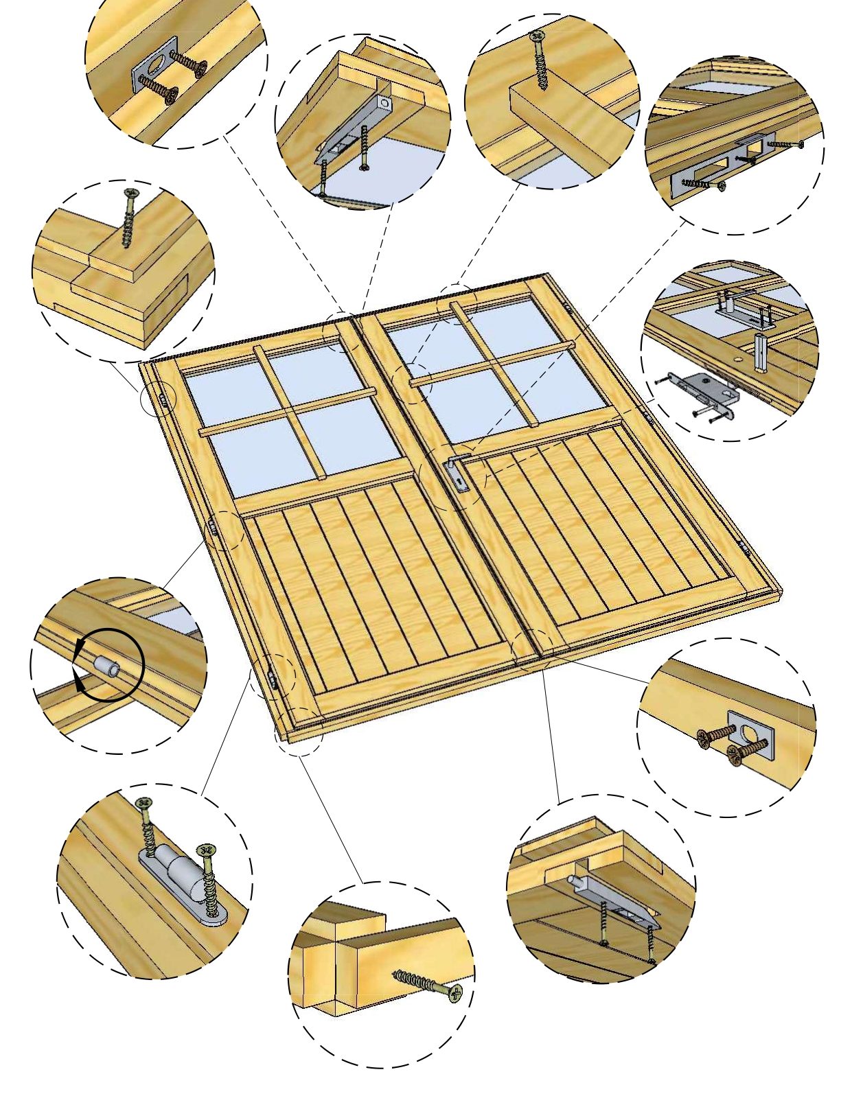 COLOCACIÓN DE PUERTAS Y VENTANAS EN CASAS DE MADERA