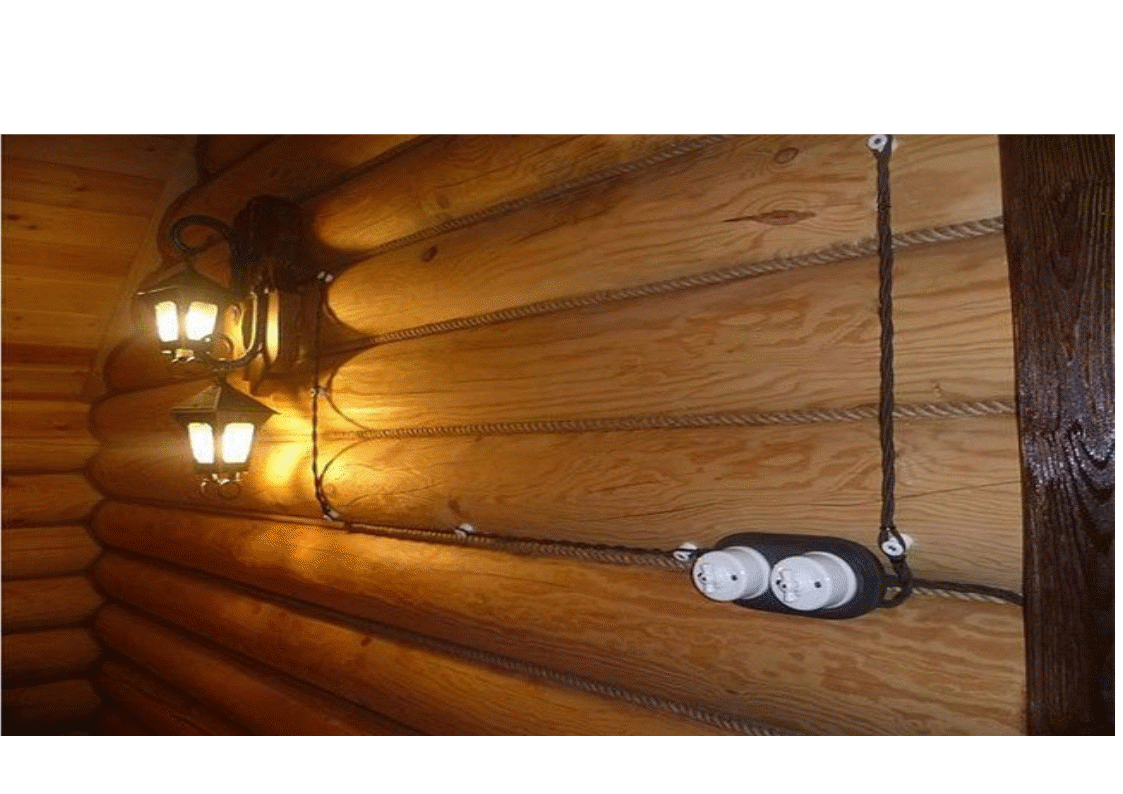 Casa de madera - Instalación eléctrica