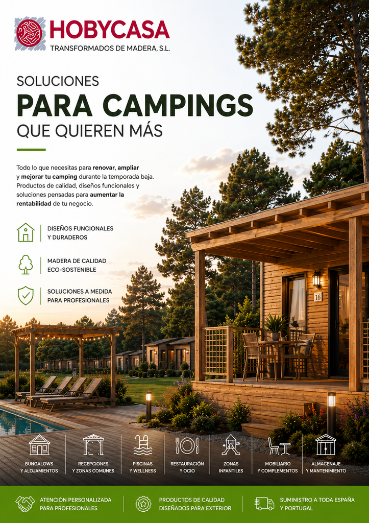 Catálogo de soluciones para campings de Hobycasa