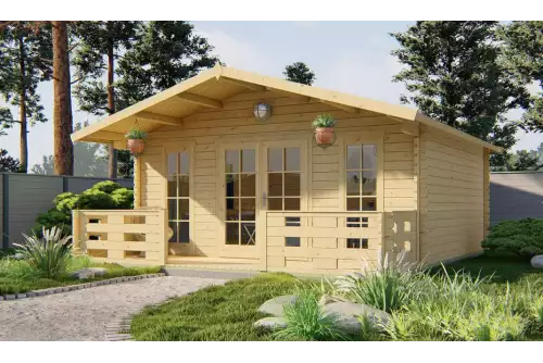 Cabañas de madera de 20 m2 a 30 m2