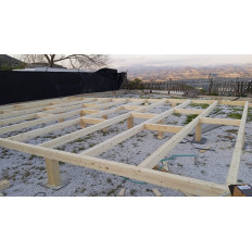 PLATAFORMA ELEVADA DE MADERA LAMINADA PARA CASAS ENTRE 24 Y 48 M2