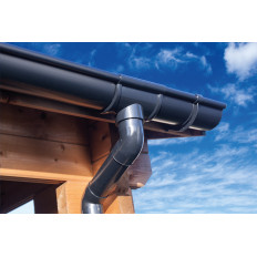 Set de canalón completo para 500 cms color grafito