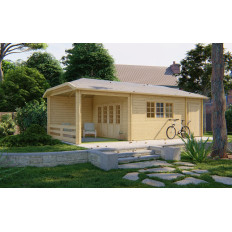 Casas de Madera Prefabricadas Chirivella - 2 estancias - 21 m2 - Modelo Sibella