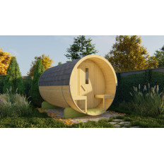 Sauna Barril de Abeto - 205 diámetro - 300 cms de largo
