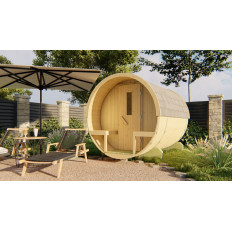 Sauna Barril de Abeto - 205 diámetro - 250 cms de largo