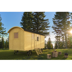 Casas de Madera Prefabricadas Leganés - 12 m2 - Gypsy Caravan - Modelo Patricia