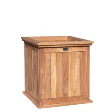 JARDINERA DE TECA  DE 51x51 CMS