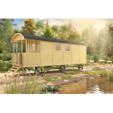 Mini casas sobre ruedas de 720x240 - Diáfana - 14,4 m2 - Gypsy Wagon Kathleen