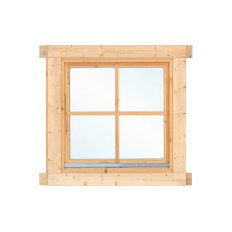 Ventana para casa madera L2 de 92x92 cms - Doble acristalamiento (28-70mm)