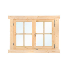 VENTANA PARA CASETA DOBLE ACRISTALAMIENTO L6 120X92 CM (28-70 mm)