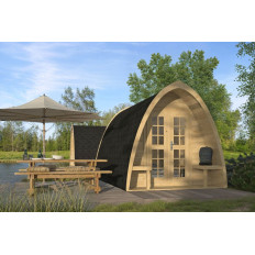 Cabaña de madera original Pod 480 - 240x480 cms - 28MM