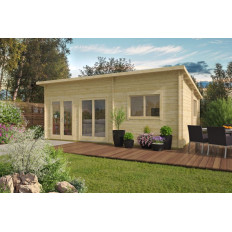 Casas de Madera Prefabricadas Cambrils - 2 dormitorios - 35 m2 - Modelo Flat