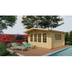 Casas de Madera Prefabricadas Alacuás - Diáfana - 18 m2 - Modelo Derby