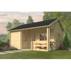 Casas Prefabricadas de Madera Orense - Con altillo - 26 m2 - Modelo Edelweiss