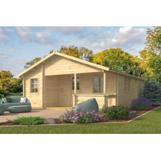 Casas Prefabricadas de Madera Chiclana - 2 dormitorios- 70 MM - 45 m2 - Modelo Kay