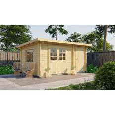 Casas de Madera Prefabricadas Santander - 2 estancias - 12 m2 - Modelo Rhon