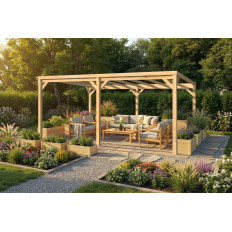 Pérgola Descubierta autoportante 400x570 ROSES-C