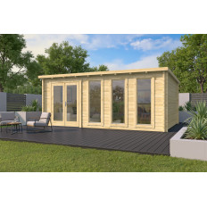 Casas de Madera Prefabricadas Tarragona - 21,8 m2 - Diáfana - Modelo Gabriella