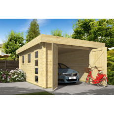 Garaje de Madera Moderno Marketa - Diáfano - 18 m2