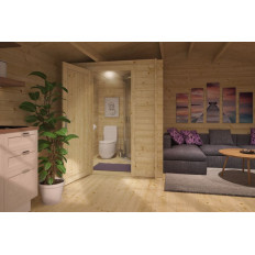 Kit de baño  XXL para Casa de Madera 180x200