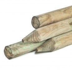 Postes redondos con punta para vallados - 6x180 cm