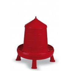 TOLVA 8 KG. PLASTICO CON PATAS- ROJO