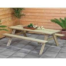 Mesas de jardín con bancos plegables - 200x155x74 cms.