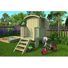 Casitas de Madera para niños con Forma de Vagón 150x90 cm 19mm TINY PIPO