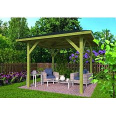 Cenador Tourist de madera tratada - Medidas 340x340 cms