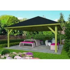 Cenador de madera tratada Extremo - Medidas 550x550 cms