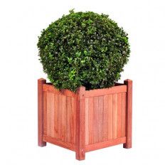 JARDINERA DE TECA  DE 45X45 CMS