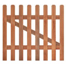 PUERTA DE VALLA DE MADERA TROPICAL DURA DE 90X100CMS