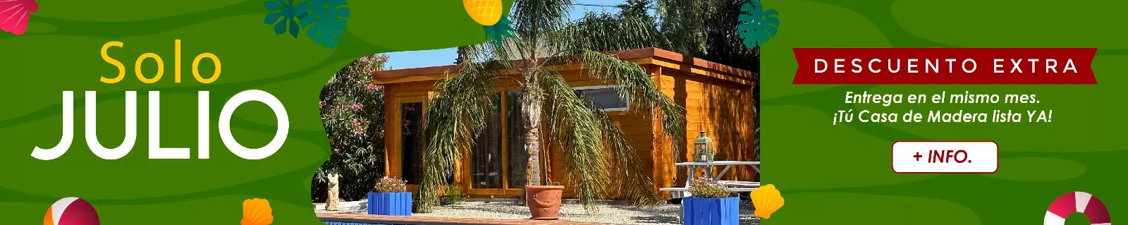Casas de madera ofertas flash