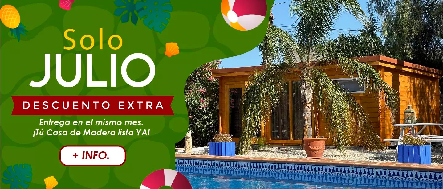 Casas de madera ofertas flash