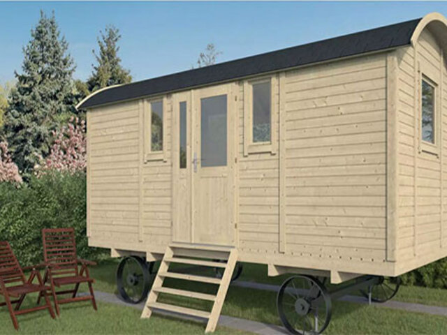Casas de madera con ruedas