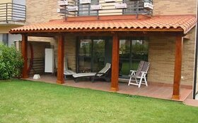 Porches de madera modernos