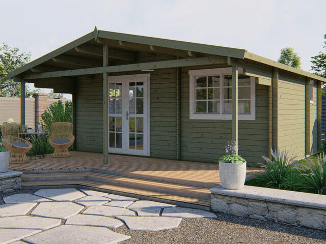 Casas de madera de 1 habitación