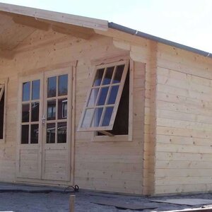 Casas de Madera Prefabricadas Vic - Diáfana - 15 m2 - Modelo Skyler - Caseta SKYLER - LASUR INCOLORO