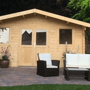 Casas de Madera Santiago - Diáfana - 17 m2 - Modelo Paris-Pavel - Casas de madera doble acristalamiento PARIS-TERRAZA