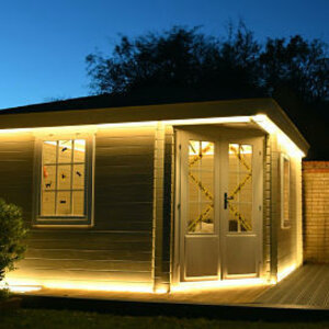 Casas de Madera Prefabricadas Villena - Diáfana - 13 m2 - Modelo Lotte - Caseta LOTTE - NIGHT