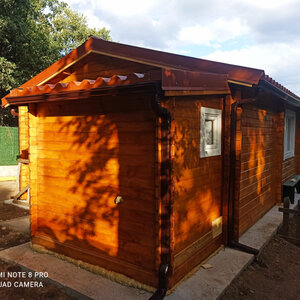Casas Prefabricadas de Madera Vizcaya - Diáfana - 26 m2 - Modelo Niedersachsen - Casas de Madera Vizcaya - TRASERA