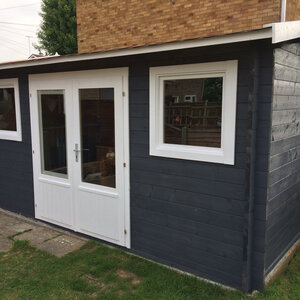Casas de Madera Pedreguer - Diáfana - 14 m2 - Modelo Jenny - Casas de madera JENNY - HOBYCASA NEGRO