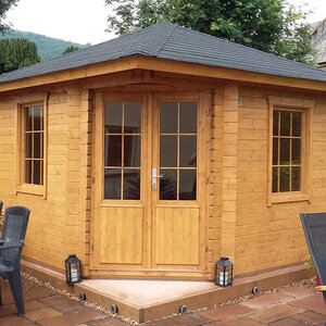Casas de Madera Inca - Diáfana - 10 m2 - Modelo Nilsson - Caseta NILSSON Hobycasa exterior natural