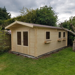 Casas de Madera Prefabricadas Montoro - Diáfana - 16 m2 - Modelo Rick - Caseta RICK - HOBYCASA jardín